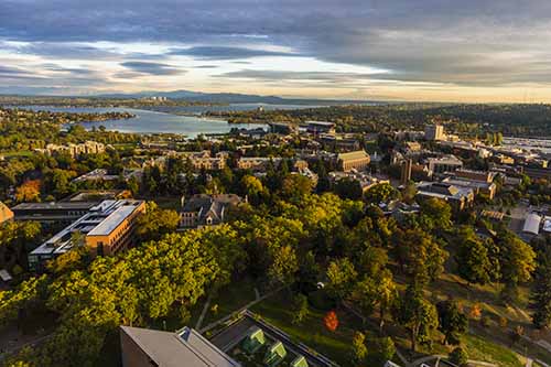uw campus aerial view