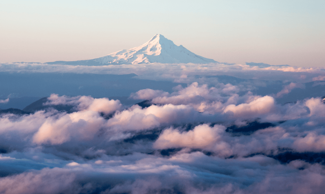 Mount Baker at sunset